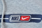Vintage 1990s Nike Embroidered Mini Swoosh Hoodie Sweatshirt