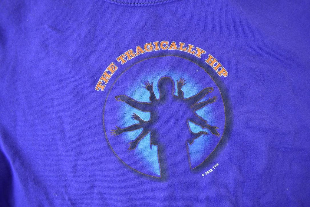 Vintage 2002 Deadstock The Tragically Hip In Violet Light Band Tee Size Woman's L