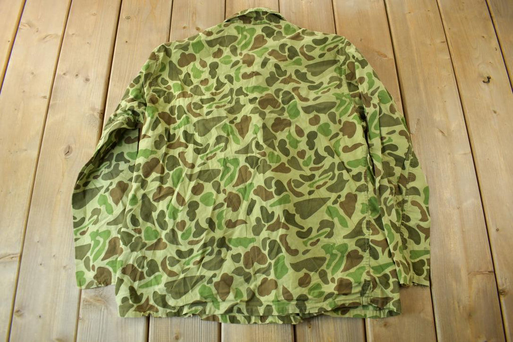 Vintage 1970s Caliber Duck Camo Button Up Shirt
