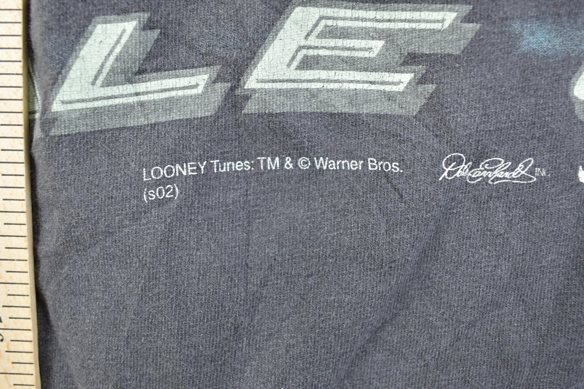 Vintage 1990s Dale Jr Looney Toons Monte Carlo Race Car Racing Graphic T-Shirt