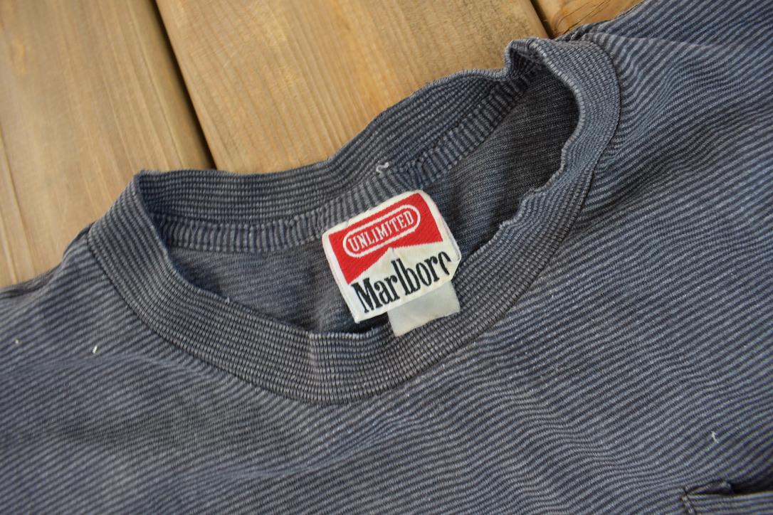 Vintage 1990s Marlboro Embroidered Pocket T Shirt