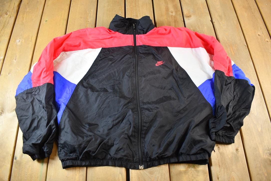 Vintage 1990s Nike Color Block Windbreaker Jacket