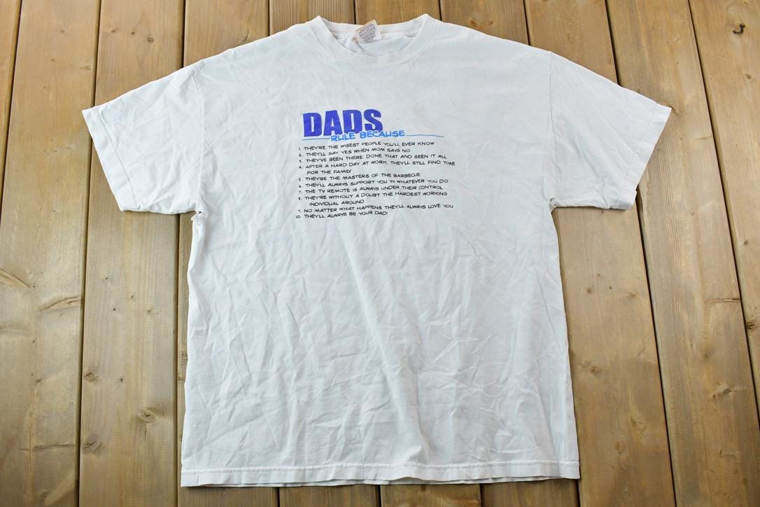 Vintage 1990s Dads Rule Orange Dingo Souvenir T-Shirt