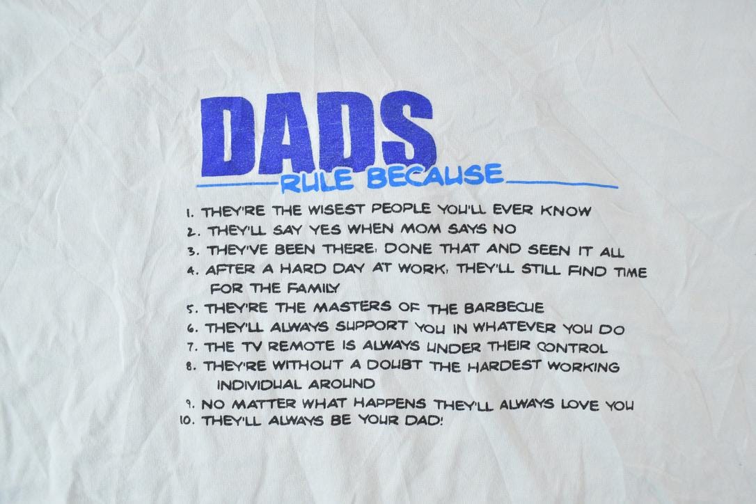 Vintage 1990s Dads Rule Orange Dingo Souvenir T-Shirt