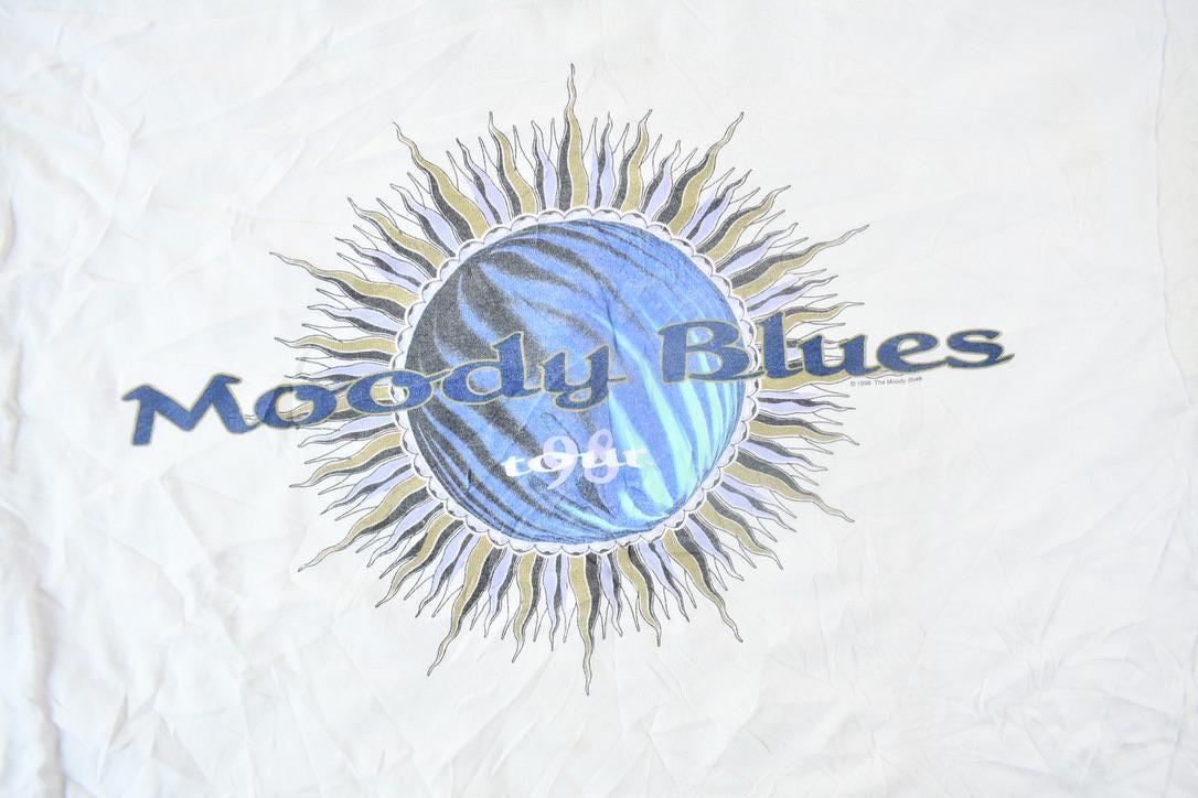 Vintage 1998 The Moody Blues Tour Graphic T-Shirt