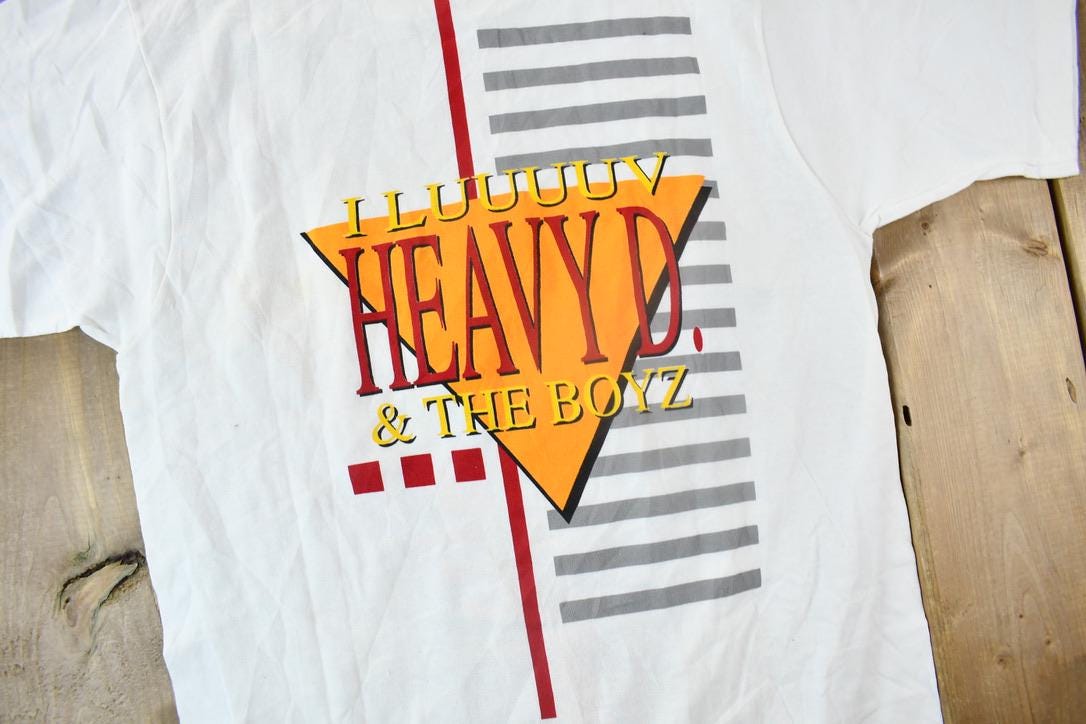 Vintage 1990s Heavy D. & The Boyz Big Time Graphic T Shirt