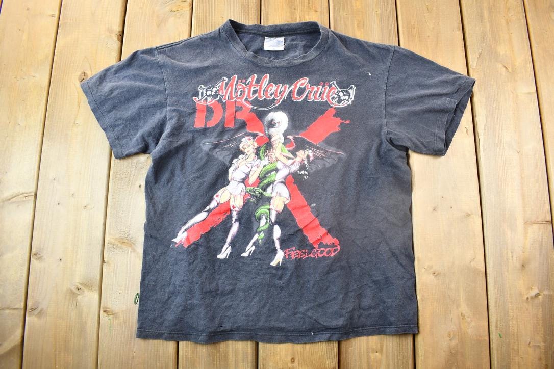 Vintage 1990s Motley Crue Dr. Feel Good Band T-shirt