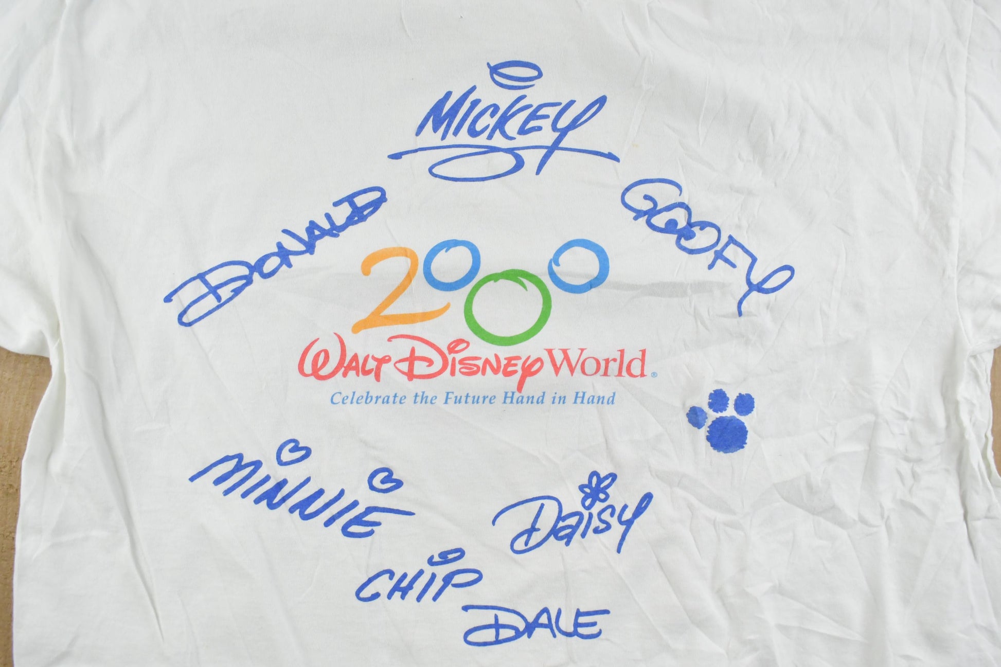 Vintage Y2K Walt Disney World Mickey Mouse Cartoon Promo T-Shirt