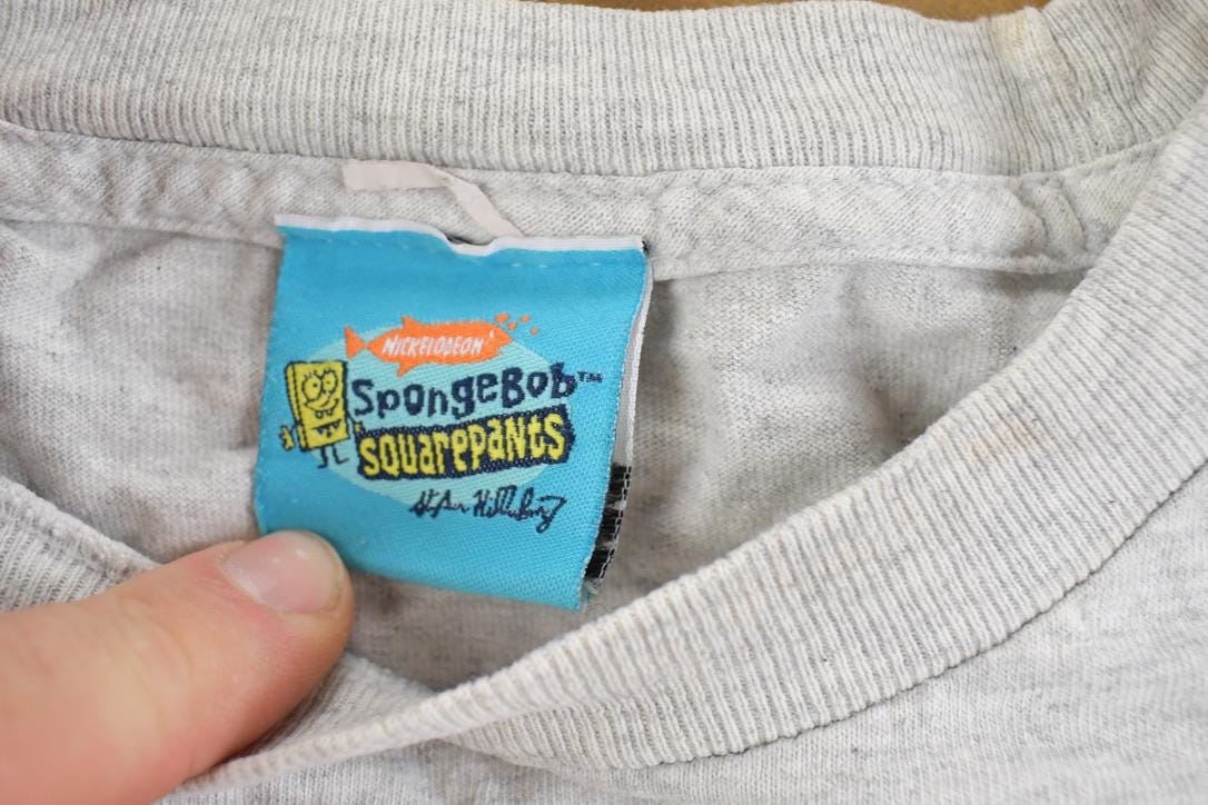 Vintage Y2K Spongebob The Right Krusty Crew Graphic T-Shirt