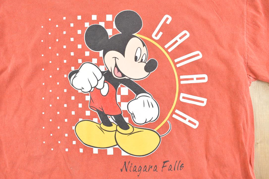 Vintage Y2K Niagara Falls Canada Mickey Mouse Disney Cartoon Promo T-Shirt