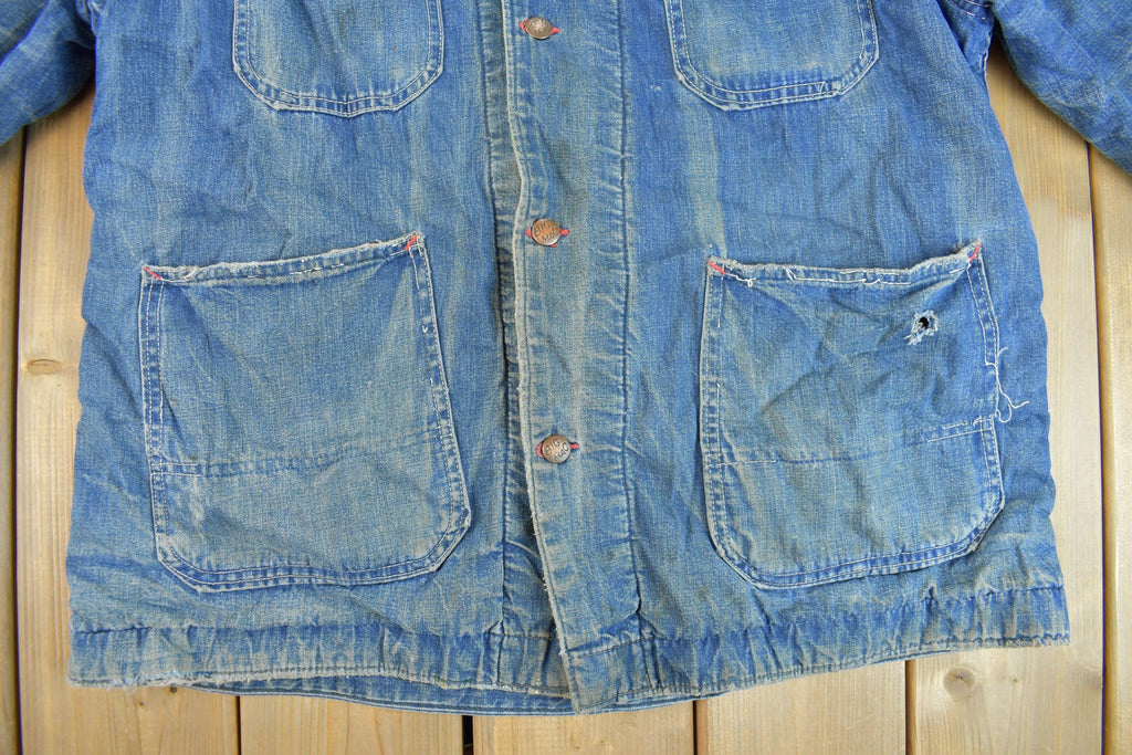 Vintage 1960s Big Mac Blanket Lined Denim Chore Coat