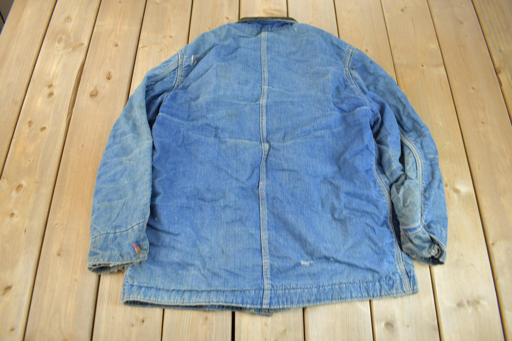 Vintage 1960s Big Mac Blanket Lined Denim Chore Coat