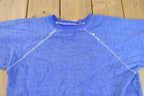 Vintage 1960s Blank Faded Blue Crewneck Sweatshirt