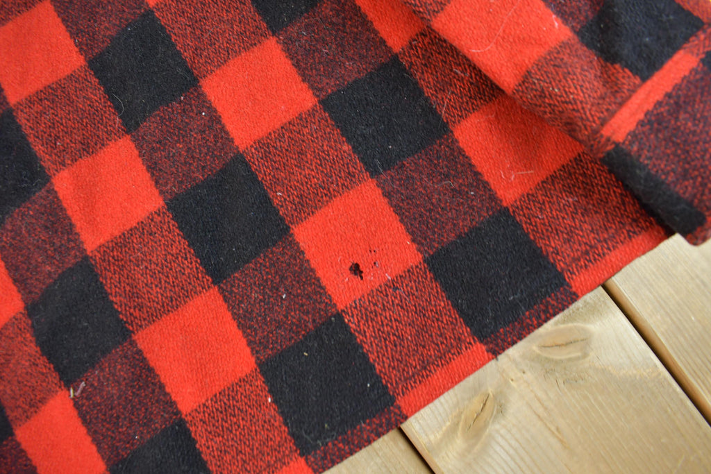 Vintage 1950s Woolrich Buffalo Plaid Wool Shacket