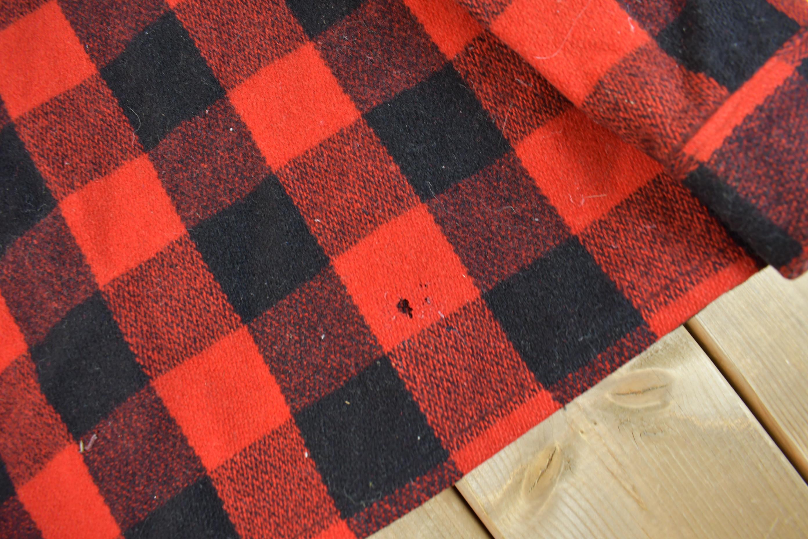 Vintage 1950s Woolrich Buffalo Plaid Wool Shacket