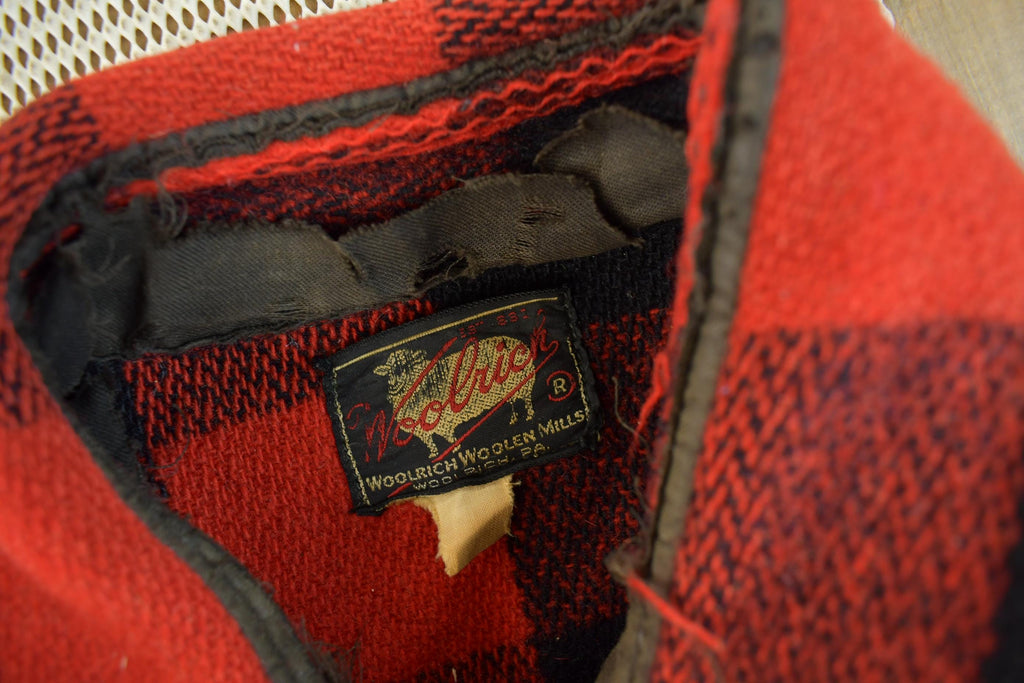 Vintage 1950s Woolrich Buffalo Plaid Wool Shacket