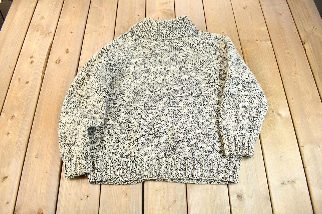 Vintage 1950s Hand-Knit Cowichan Sweater