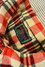 Vintage 1950s Chippewa Woolen Mills Plaid Button Up Flannel