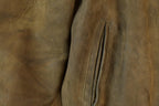 Vintage 1970s Deerskin Trading Post Suede Leather Bomber Jacket Made In USA