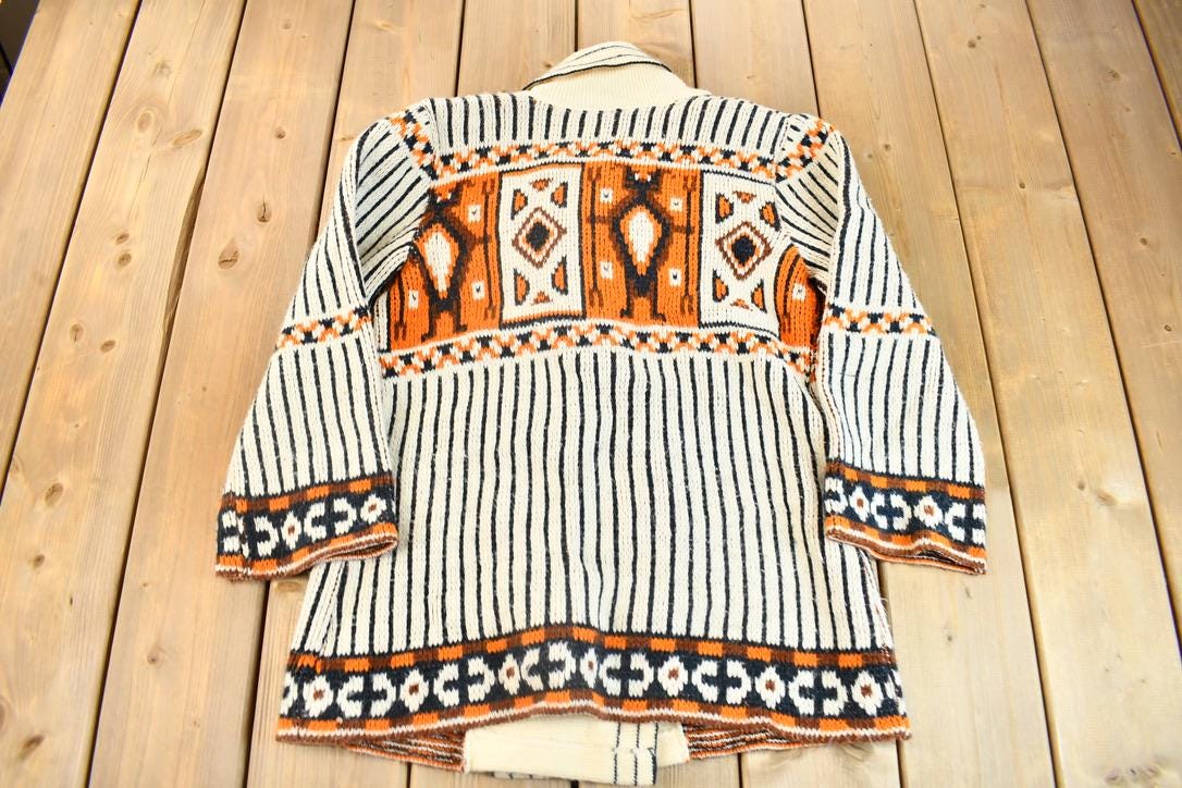 Vintage 1970s knit Shawl Cardigan Sweater