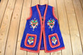 Vintage 1960s Hand Embroidered Floral Antique Vest