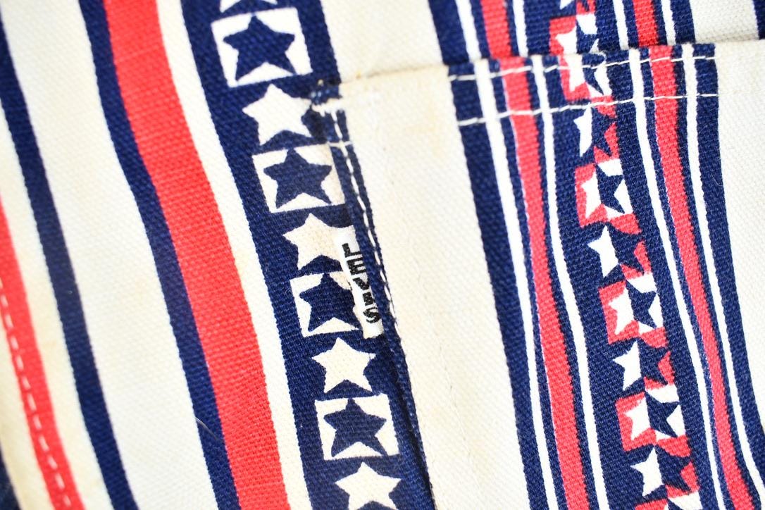 Vintage 1960s Big E Levis Reversible Jean Jacket Vest