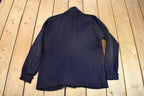 Vintage 1950s Blank Wool Knit Cardigan Sweater