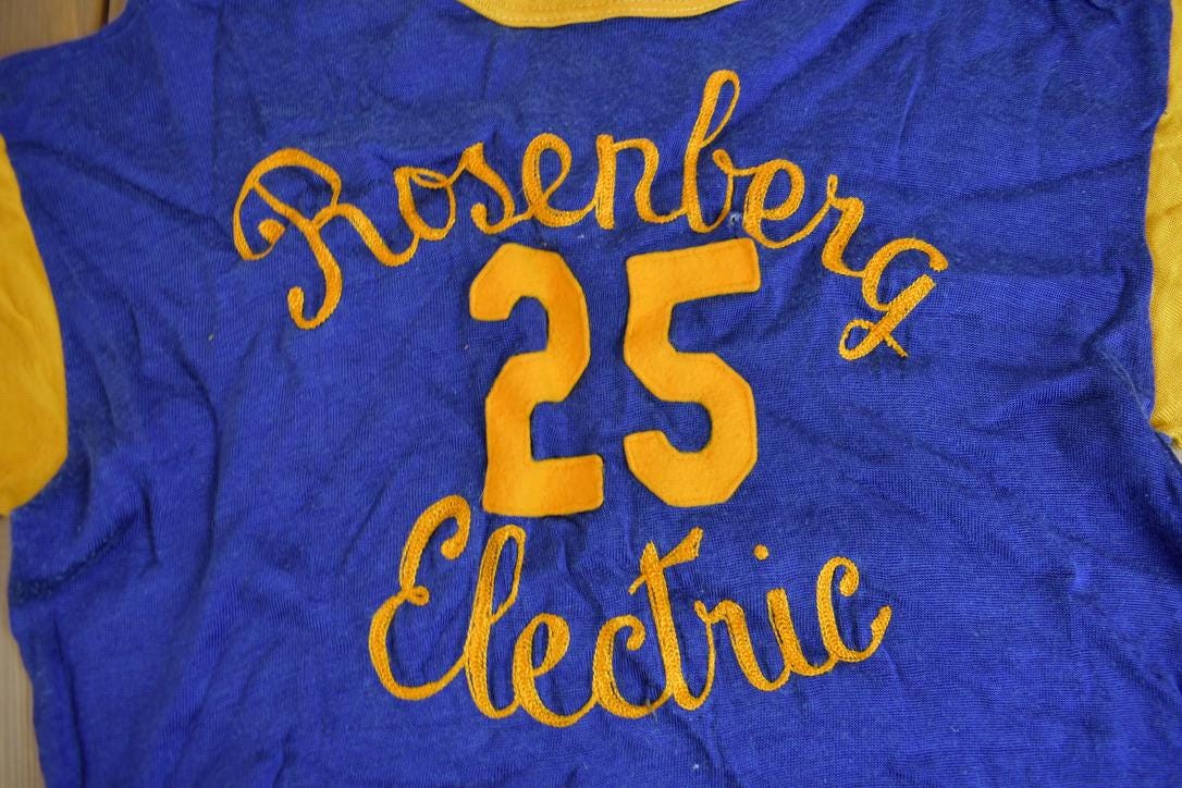 Vintage 1950s Rosenberg Electric #25 Chain Stitch Jersey