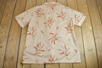 Vintage 1960s Mr. Jan All Over Print Psychedelic Style Button-Up Shirt
