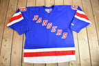 Vintage 1990s New York Rangers Jaromir Jagr NHL CCM Hockey Jersey