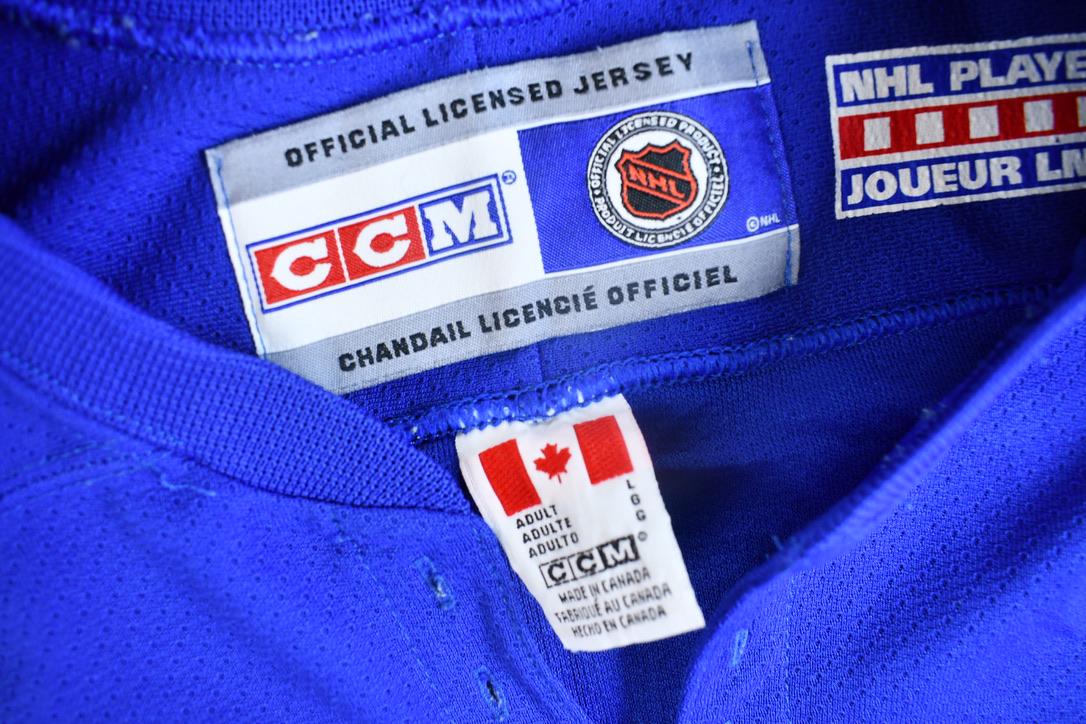Vintage 1990s New York Rangers Jaromir Jagr NHL CCM Hockey Jersey