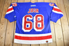 Vintage 1990s New York Rangers Jaromir Jagr NHL CCM Hockey Jersey