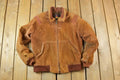 Vintage 1970s California Imperial Faux Fur Lined SuedeBomber Jacket Made In USA