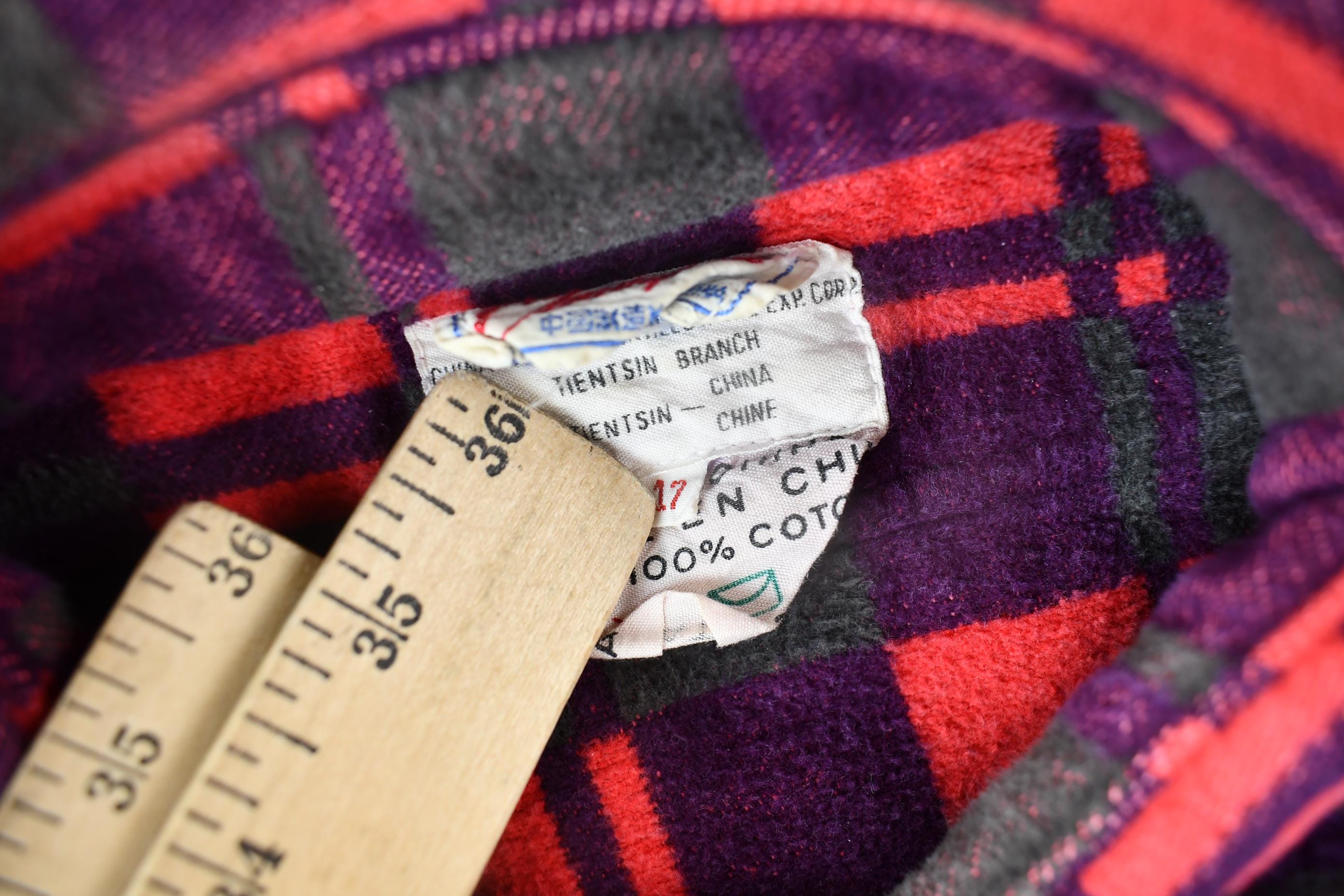 Vintage 1960s Champion Button Up Plaid Flannel Trucker Shirt