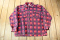 Vintage 1960s Button Up Plaid Flannel Trucker Shirt
