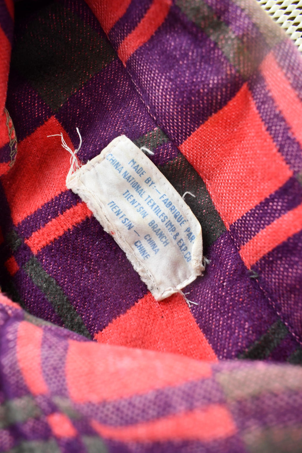 Vintage 1960s Button Up Plaid Flannel Trucker Shirt