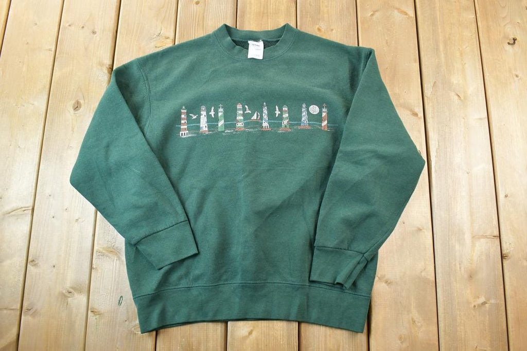 Vintage 1990s Lighthouse Crewneck Sweatshirt