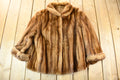 Vintage 1970s Brown Mink Fur Coat
