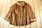 Vintage 1970s Brown Mink Fur Coat