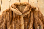 Vintage 1970s Brown Mink Fur Coat