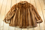 Vintage 1970s Brown Mink Fur Coat