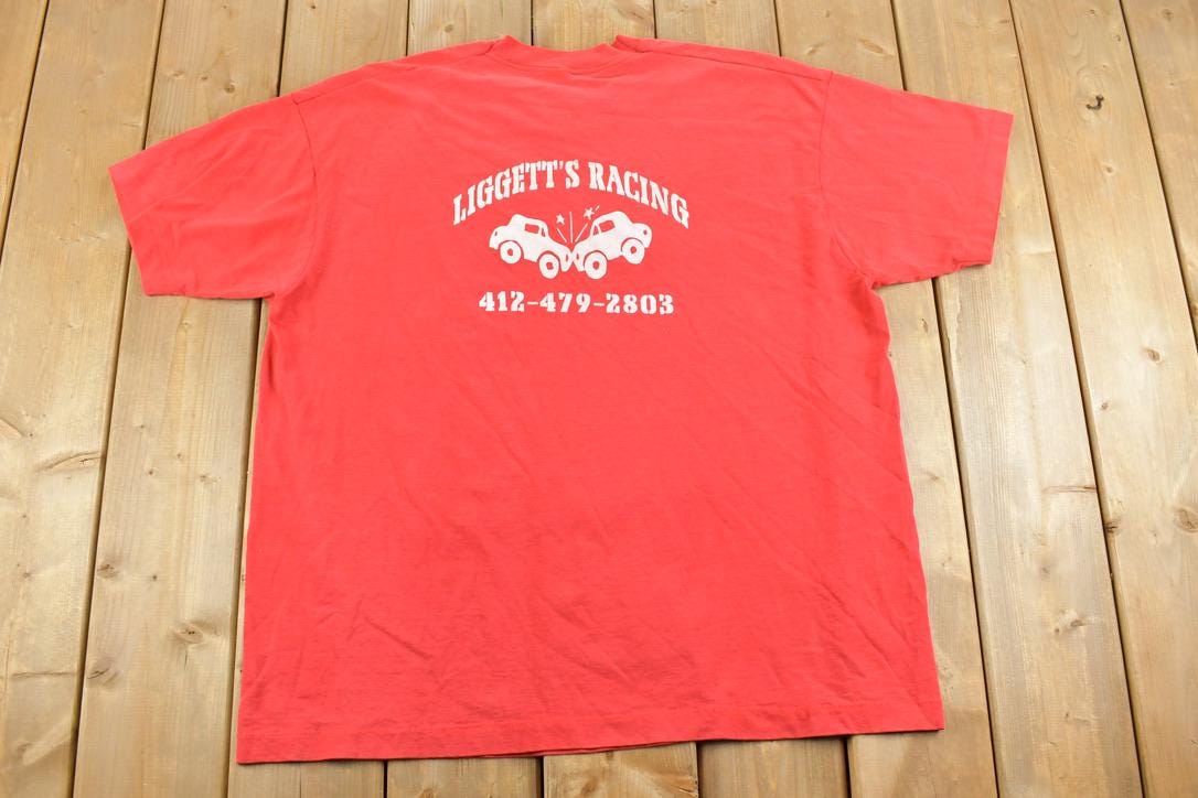 Vintage 1990s Liggett's Racing Souvenir T-Shirt