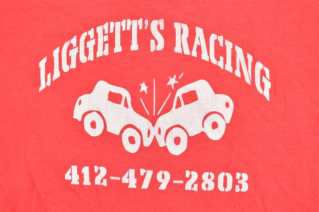 Vintage 1990s Liggett's Racing Souvenir T-Shirt