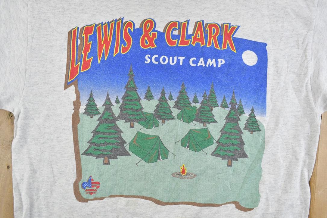 Vintage 1990s Lewis And Clark Scout Camp Souvenir T-Shirt