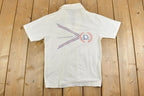 Vintage 1980s Conroe Racquetball Club Polo Souvenir T-Shirt