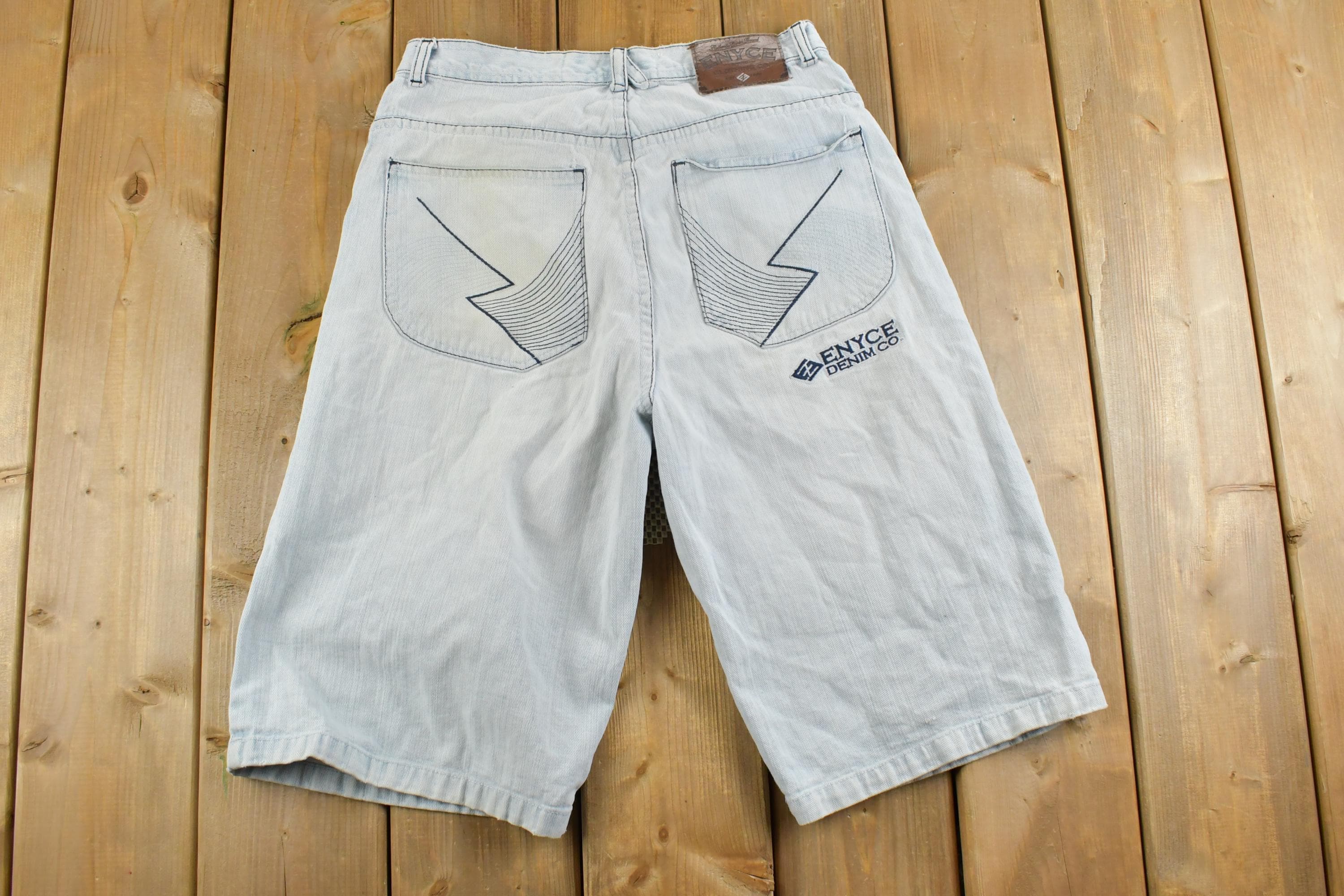 Vintage 1990s Enyce Denim Jean Shorts Size 30 x 12