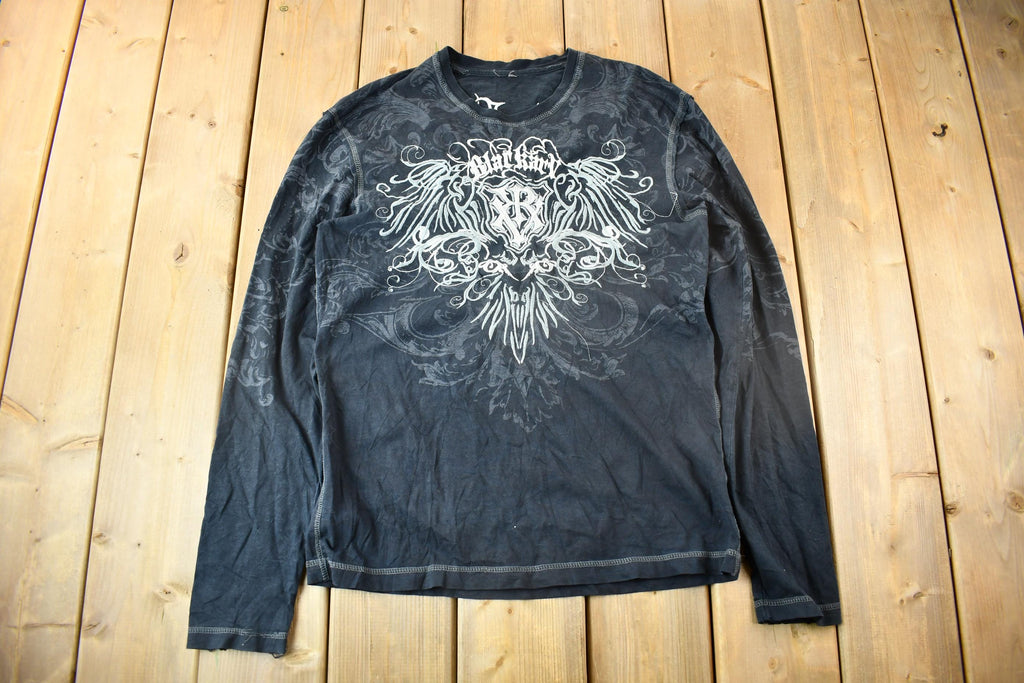 Vintage Y2K Embroidered Long Sleeve Punk Style T-Shirt