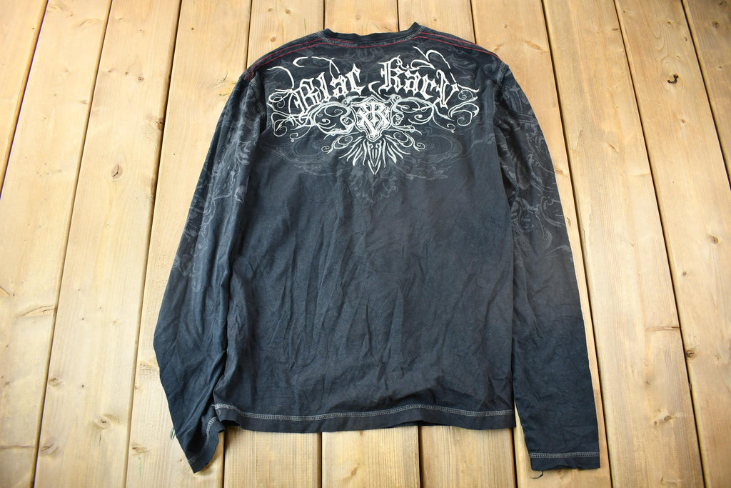 Vintage Y2K Embroidered Long Sleeve Punk Style T-Shirt