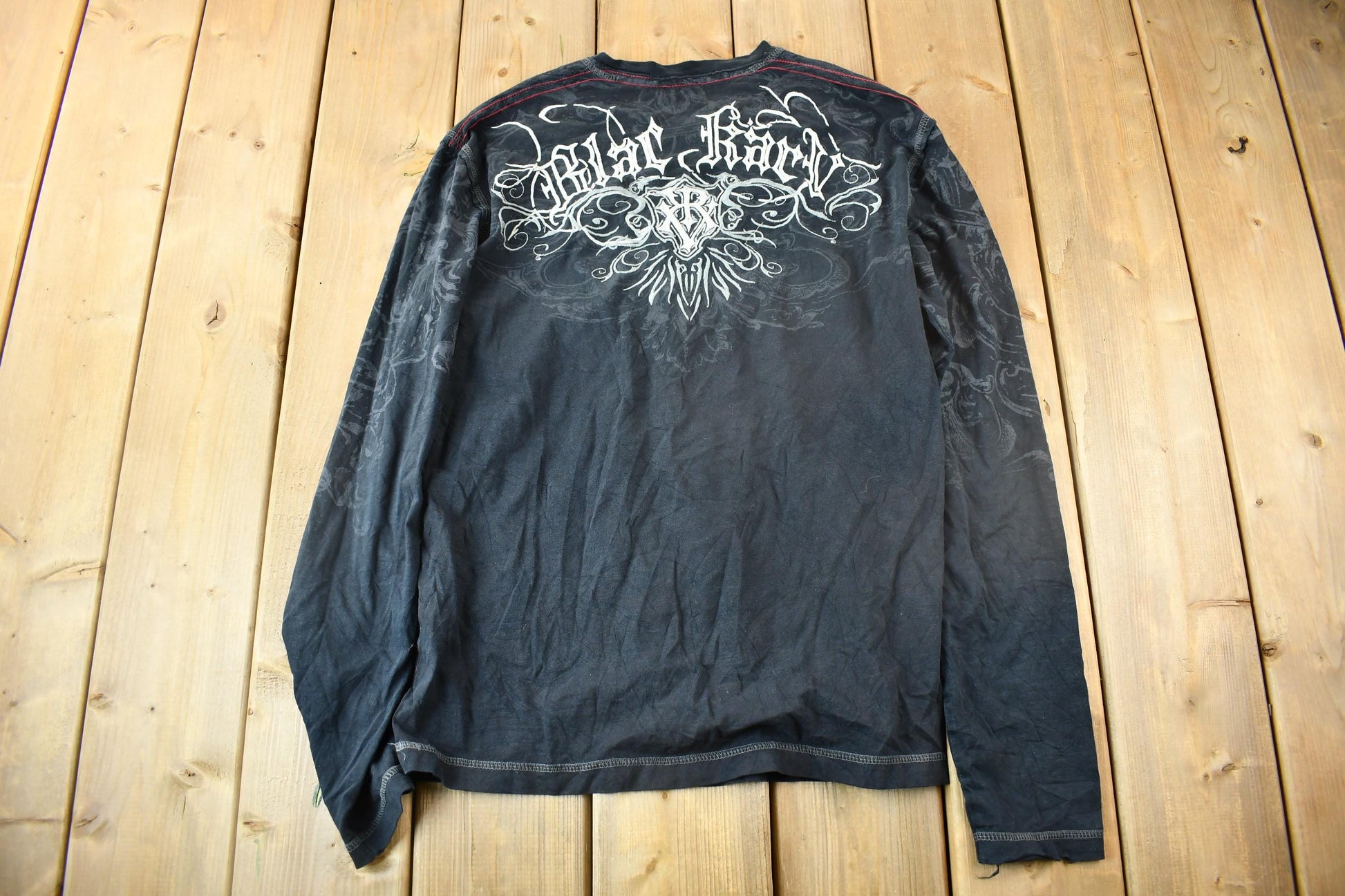 Vintage Y2K Embroidered Long Sleeve Punk Style T-Shirt