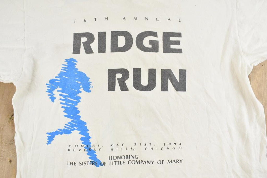 Vintage 1990s 16th Annual Ridge Run Souvenir T-Shirt